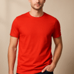 crew neck red t shirt