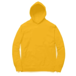 Hoodies for Men | Cotton Hoodie | Mens Hoodies in Black - Golden Yellow