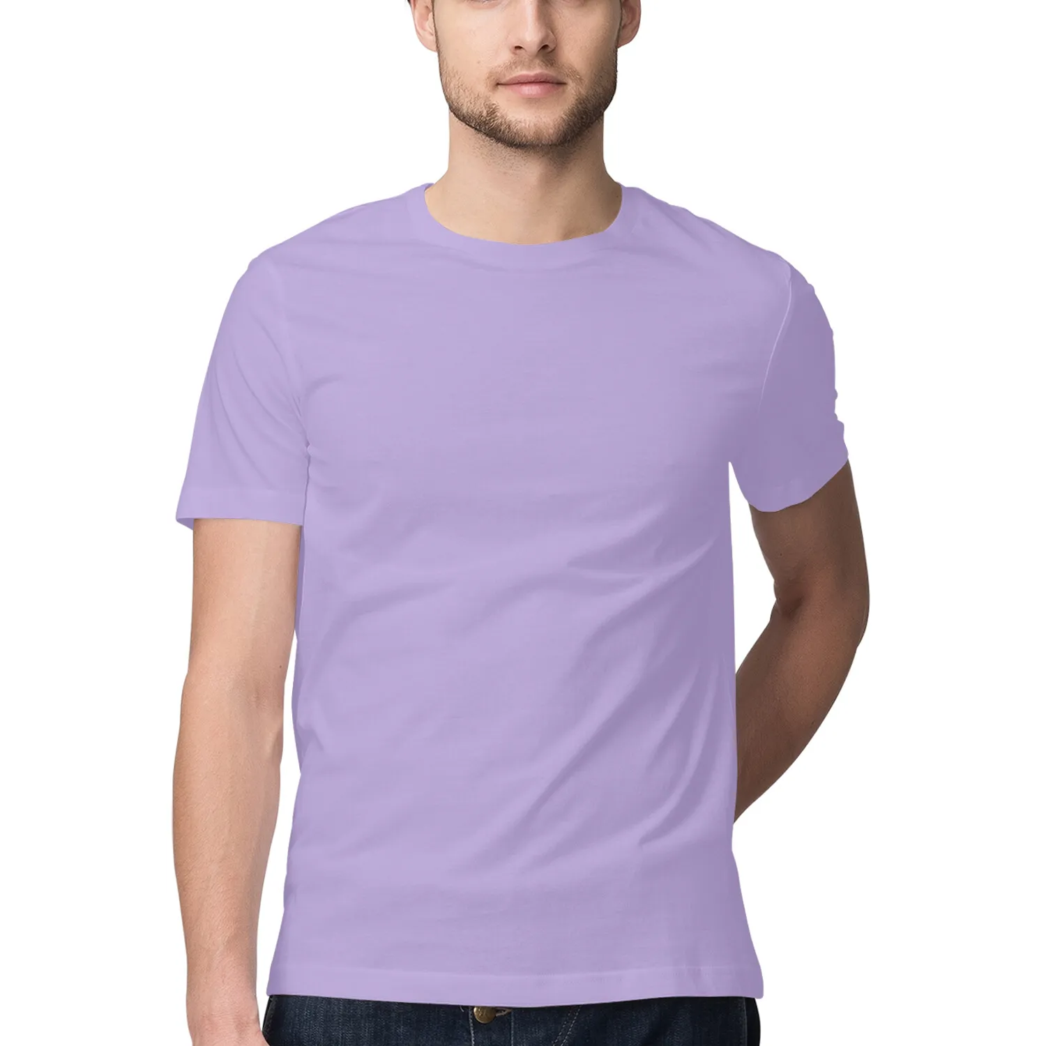 iris Lavender Mens Round Neck T-shirt