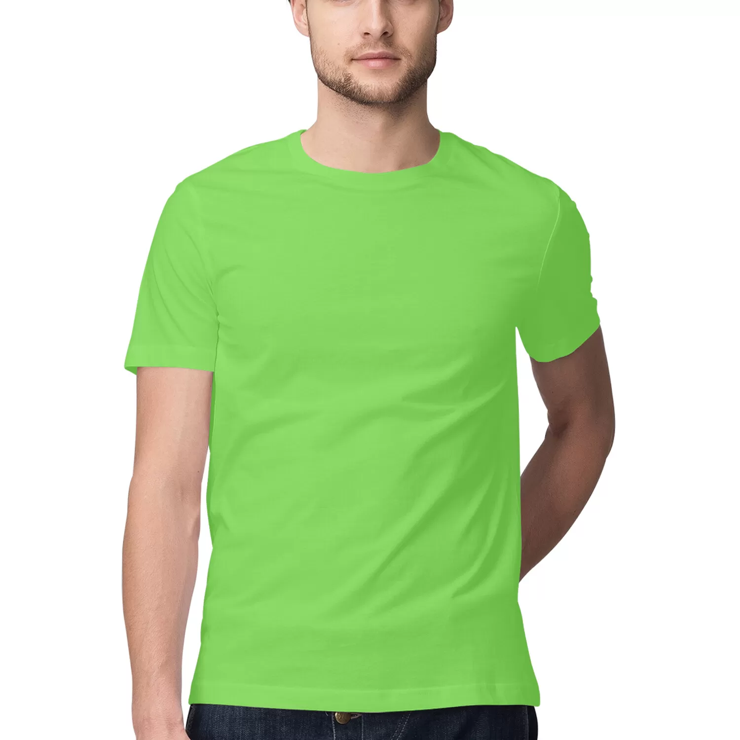 Liril green Mens Round Neck T-shirt