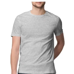 Melenga Grey Mens Round Neck T-shirt