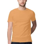 Mustard Yellow Mens Round Neck T-shirt