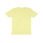 Kids Round Neck Boys T-Shirt Half Sleeves | Comfortable Stylish Plain Solid Color Sweatshirt in yellow Color