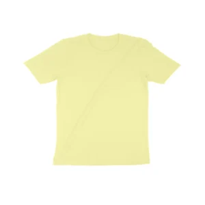 Kids Round Neck Boys T-Shirt Half Sleeves | Comfortable Stylish Plain Solid Color Sweatshirt in yellow Color