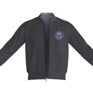 Men's Bomber Jacket in Charcoal grey Color