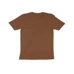 Kid’s Round Neck T-shirt | Casual | regular fit | round neck - Coffee Brown