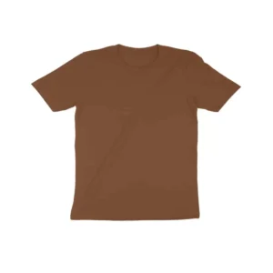 Kid’s Round Neck T-shirt | Casual | regular fit | round neck - Coffee Brown