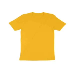 Kid’s Round Neck T-shirt | Casual | regular fit | round neck - Golden Yellow