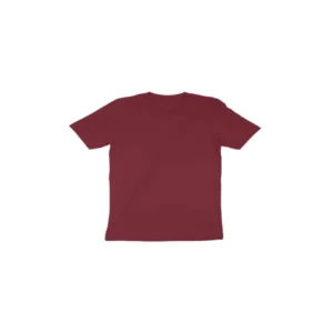 Toddler’s Round Neck T-shirt | Unisex Kids Regular Fit Cotton Round Neck Half Sleeve Maroon Tshirt
