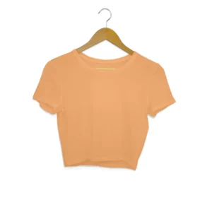 Women’s Crop Tops | Bio Finish Slim Fit Crop T-shirt - Mustard Yellow