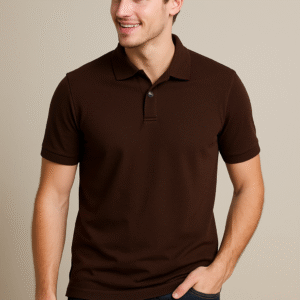coffee brown men polo tshirt