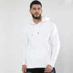 Mens Ultra soft, extra durable Essential White Sweatshirts