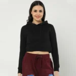 Women’s Crop Hoodies | Fashion Women & Girl Stylish - Black