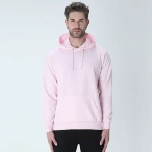 Hoodies for Men | Cotton Hoodie | Mens Hoodies in Black - Light Pink