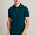 petrol blue men polo tshirt