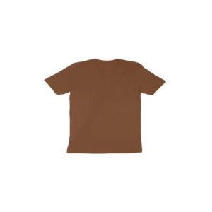 Coffee Brown Toddler's Round Neck T-shirt | Casual | regular fit | round neck