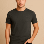 Charcole Grey Mens Round Neck T-shirt