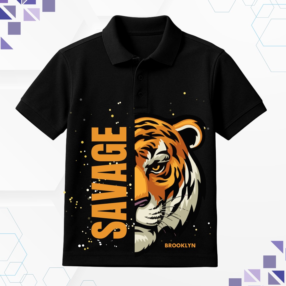 Savage Printed Black T-Shirt for Men – Casual Wear