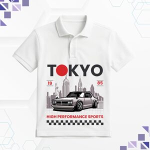 Tokyo Printed White T-Shirt for Men – Casual Wear