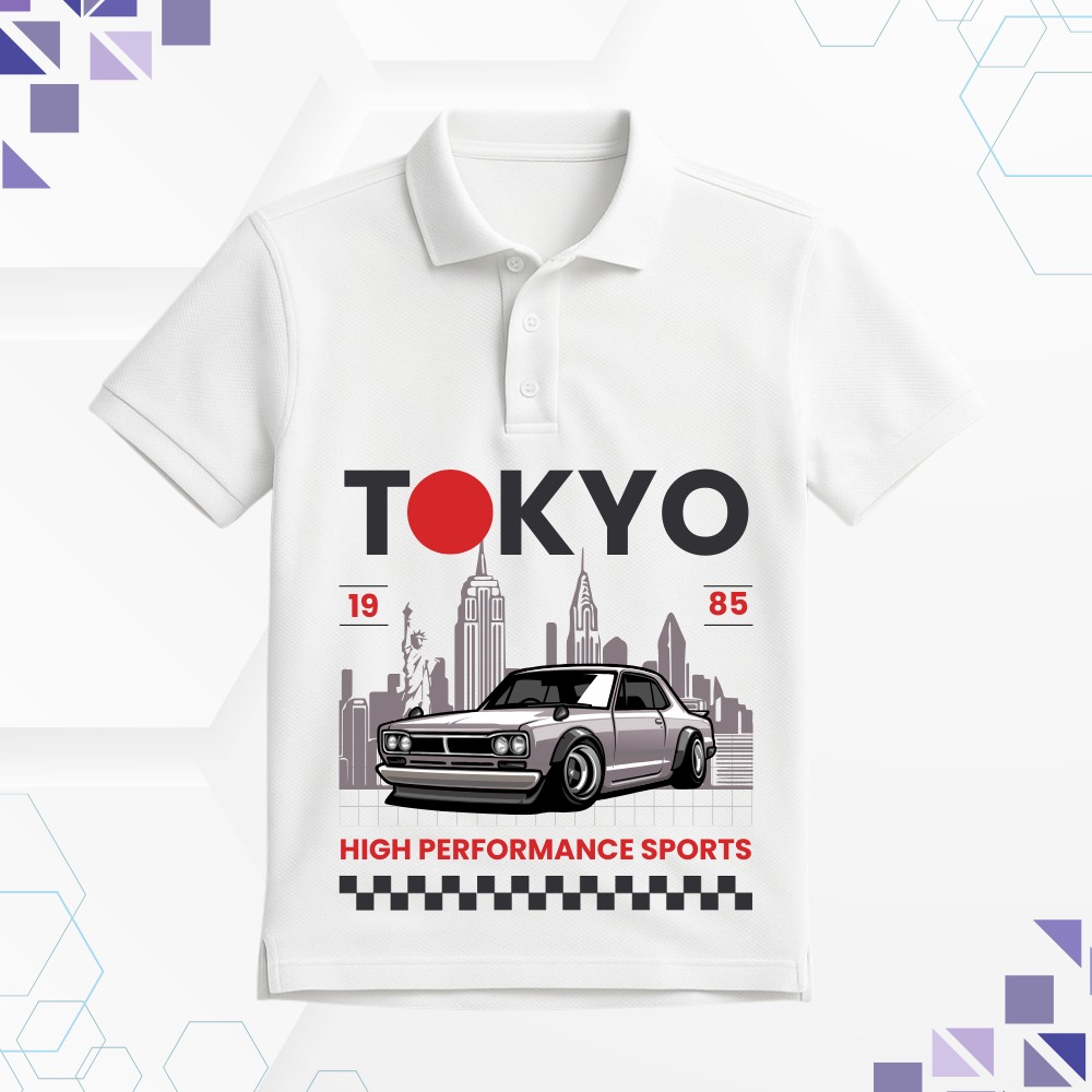 Tokyo Printed White T-Shirt for Men – Casual Wear