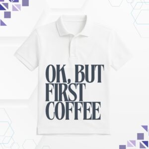 First Coffee Printed White T-Shirt for Men – Casual Wear