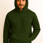 Hoodies for Men | Cotton Hoodie | Mens Hoodies in Black - Olive-Green