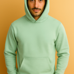 Hoodies for Men | Cotton Hoodie | Mens Hoodies in Black - Mint-Green