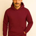 Hoodies for Men | Cotton Hoodie | Mens Hoodies in Black - Maroon